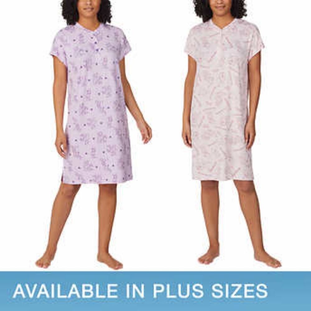 Disney Mickey and Minnie Ladies' 2-pack Sleep Dress